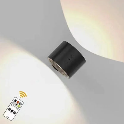 Versatile LED Double-Head Wall Lamp with Touch Control, Remote & 360° Rotatable Design - Perfect for Bedroom Reading and Ambient Lighting