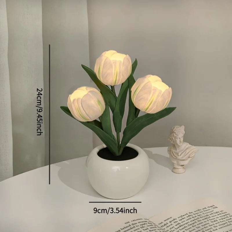 Illuminate Your Space with the Tulip LED Night Light - A Stylish Bedside Companion Perfect for Mother's Day and Birthdays