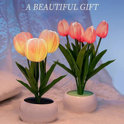 Illuminate Your Space with the Tulip LED Night Light - A Stylish Bedside Companion Perfect for Mother's Day and Birthdays