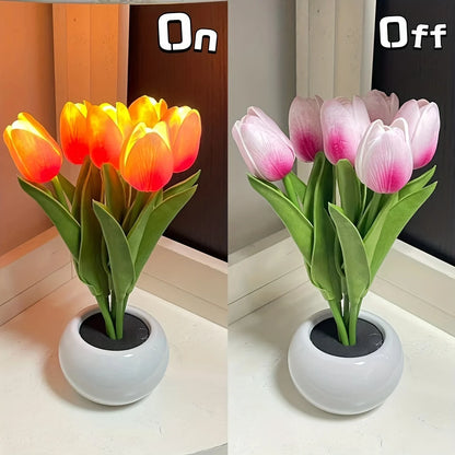 Illuminate Your Space with the Tulip LED Night Light - A Stylish Bedside Companion Perfect for Mother's Day and Birthdays